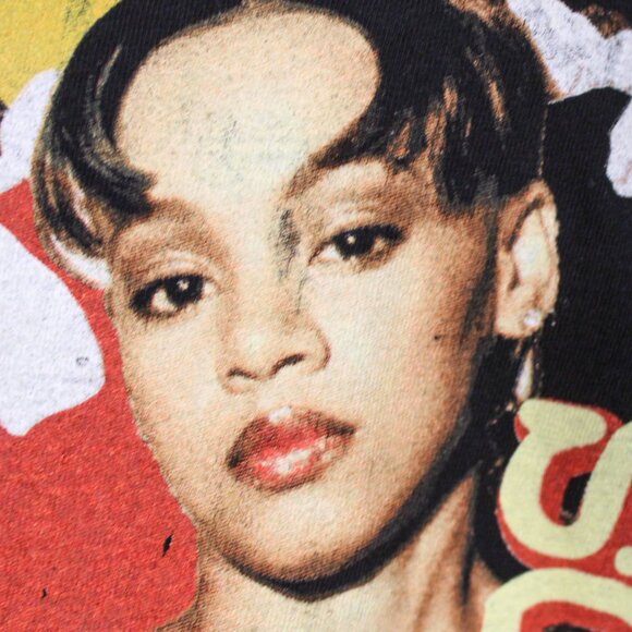 TLC No Scrubs Band Tee Black Vintage Y2K Style Shirt Size Large - Picture 6 of 10